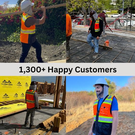 Sunshade Attached Hi-Vis Vest