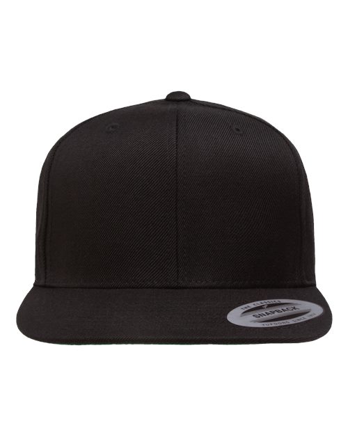 Custom Logo YP Classics 6089M Premium Flat Bill Snapback Cap