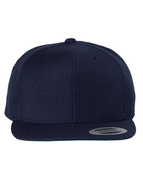 Custom Logo YP Classics 6089M Premium Flat Bill Snapback Cap