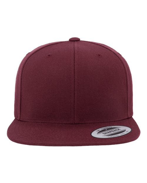 Custom Logo YP Classics 6089M Premium Flat Bill Snapback Cap
