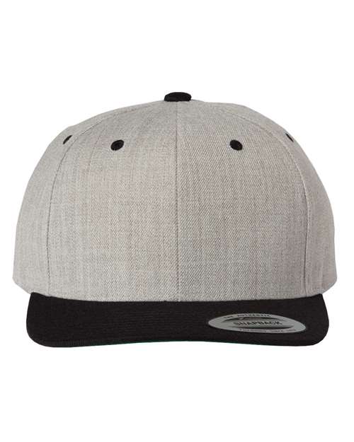 Custom Logo YP Classics 6089M Premium Flat Bill Snapback Cap