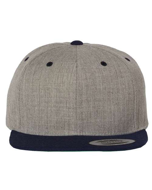 Custom Logo YP Classics 6089M Premium Flat Bill Snapback Cap