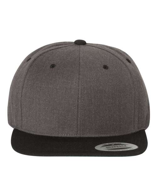 Custom Logo YP Classics 6089M Premium Flat Bill Snapback Cap