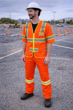 Class 2 Hi-Vis Safety Cargo Work Pants