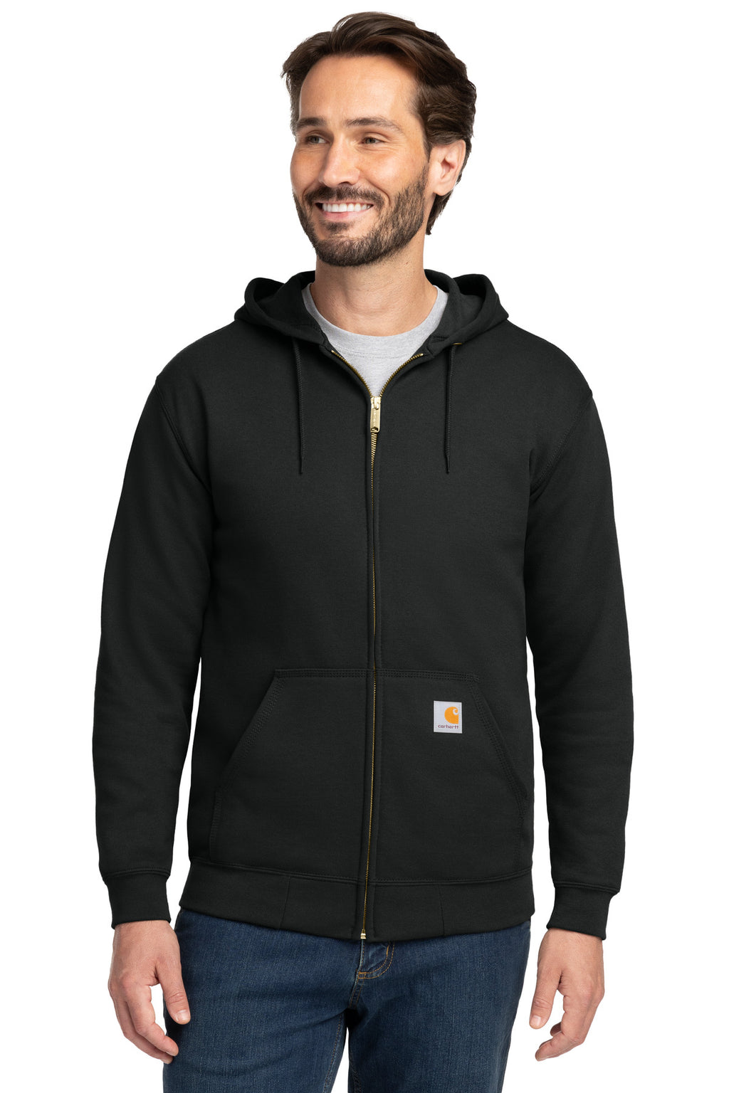 Custom Logo Carhartt  ®  Midweight Hooded Zip-Front Sweatshirt. CTK122