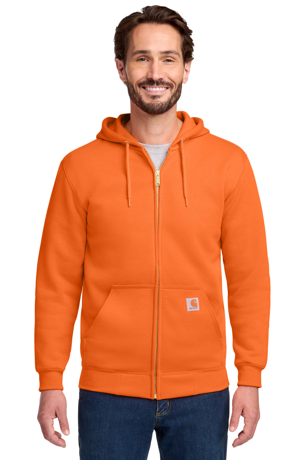 Custom Logo Carhartt  ®  Midweight Hooded Zip-Front Sweatshirt. CTK122