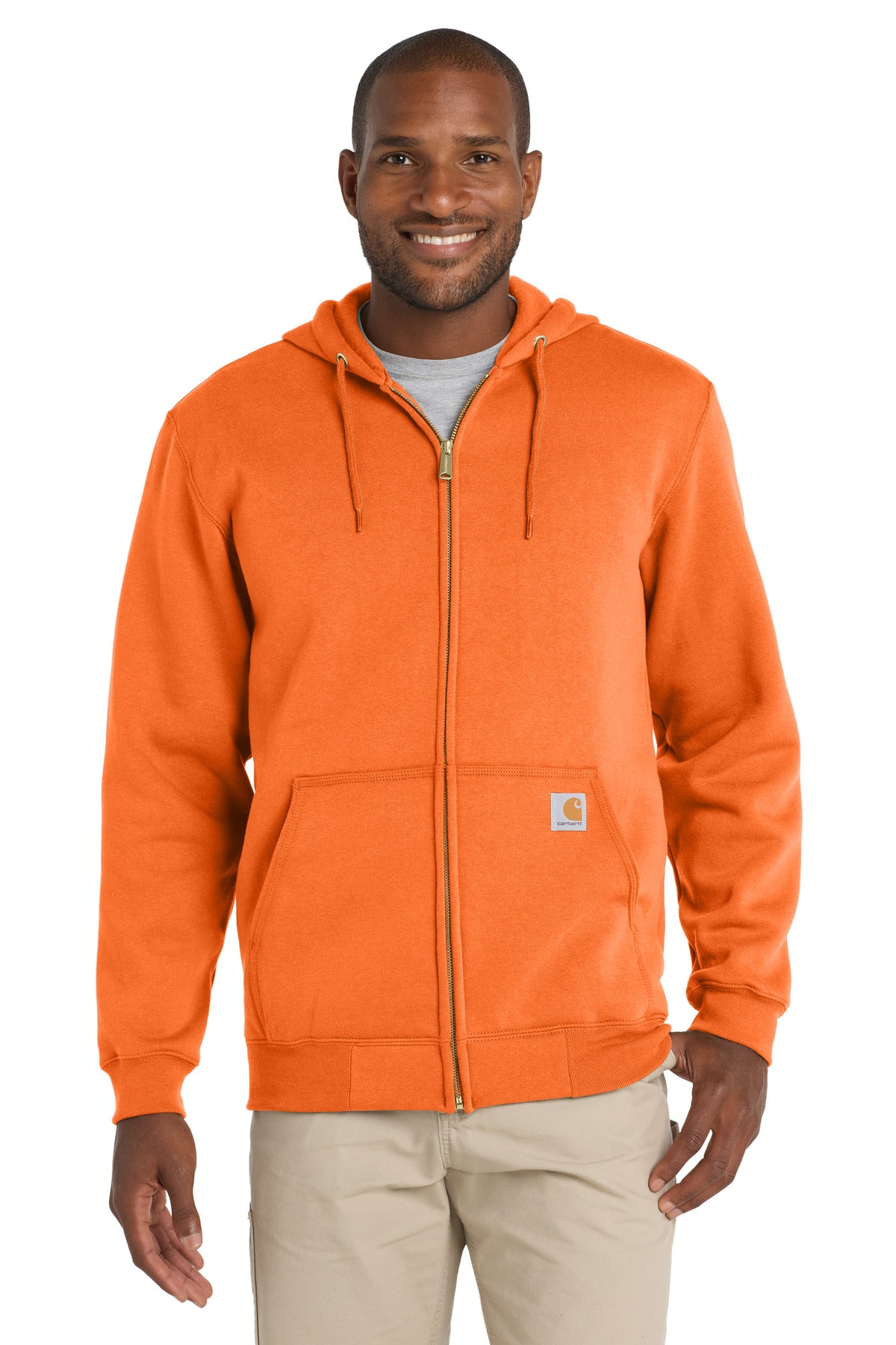 Custom Logo Carhartt  ®  Midweight Hooded Zip-Front Sweatshirt. CTK122