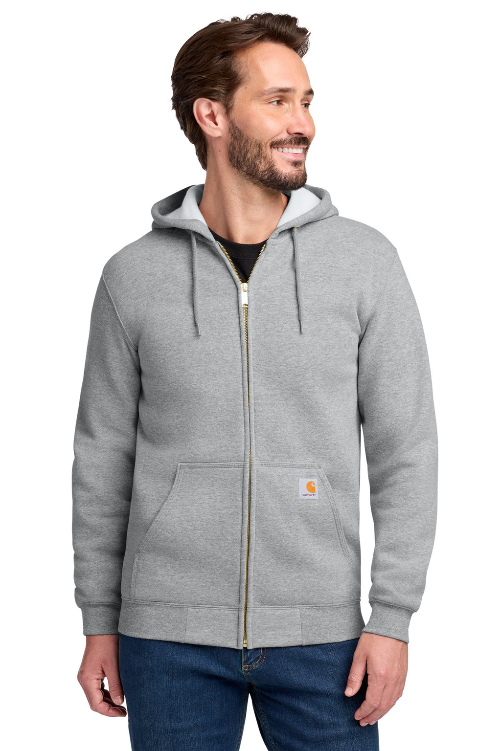 Custom Logo Carhartt  ®  Midweight Hooded Zip-Front Sweatshirt. CTK122