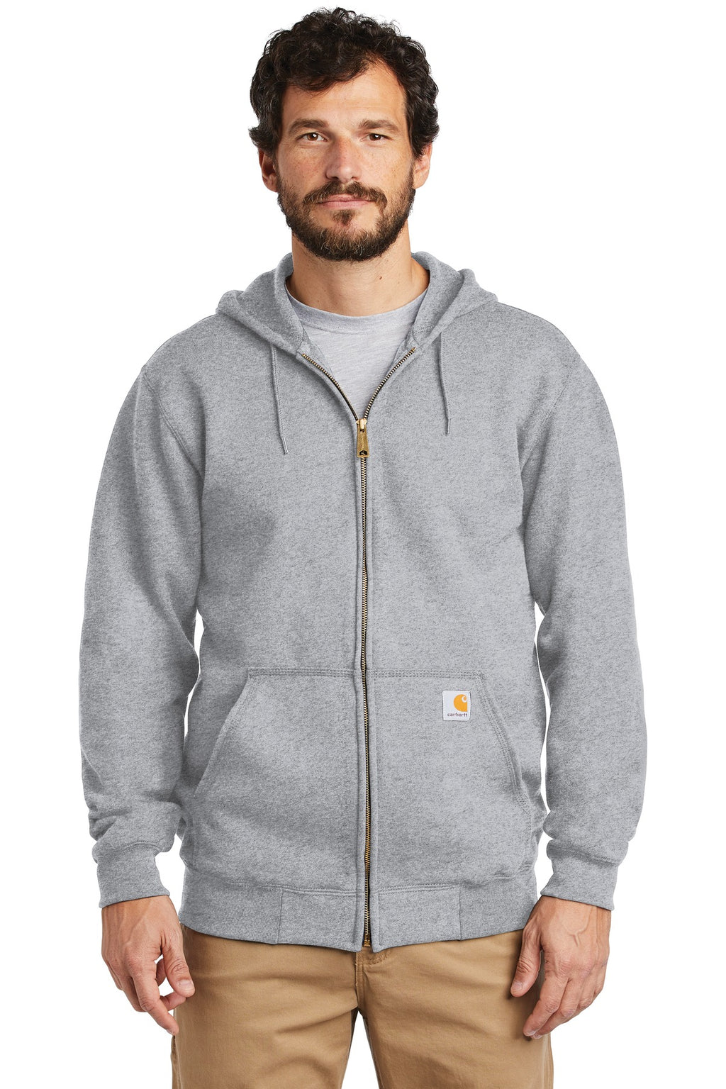 Custom Logo Carhartt  ®  Midweight Hooded Zip-Front Sweatshirt. CTK122