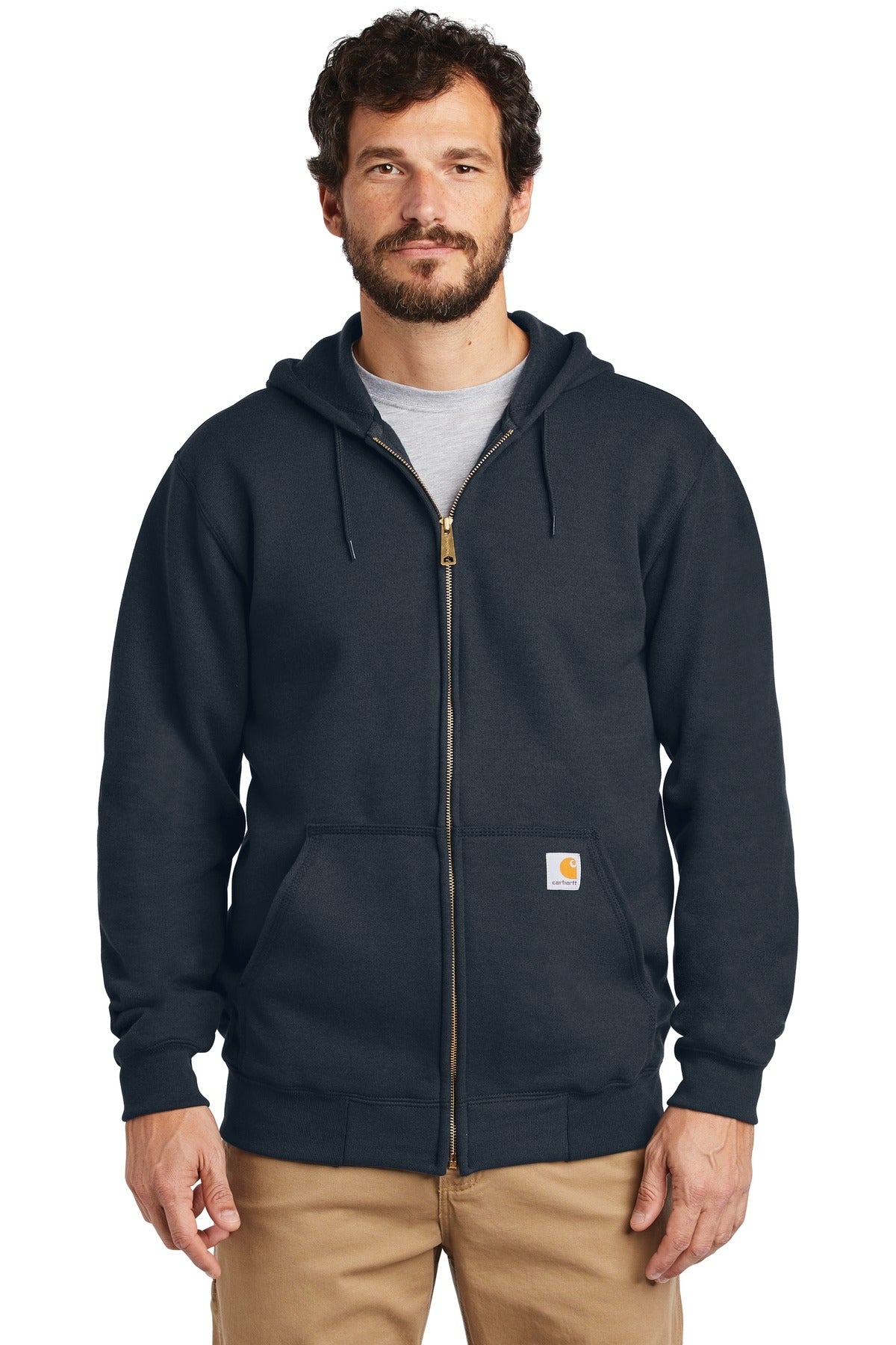 Custom Logo Carhartt  ®  Midweight Hooded Zip-Front Sweatshirt. CTK122