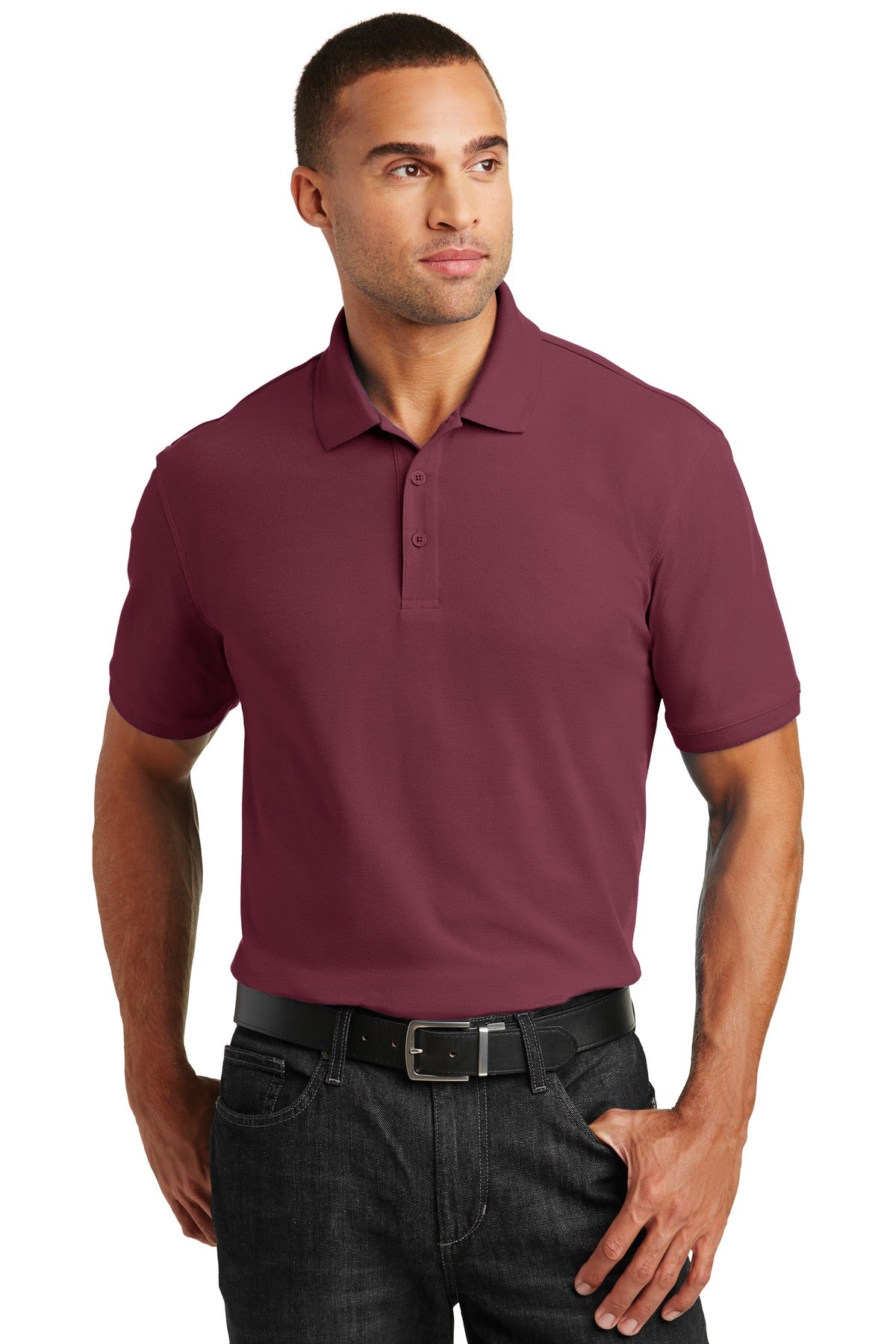 Custom Logo Port Authority ®  Core Classic Pique Polo. K100