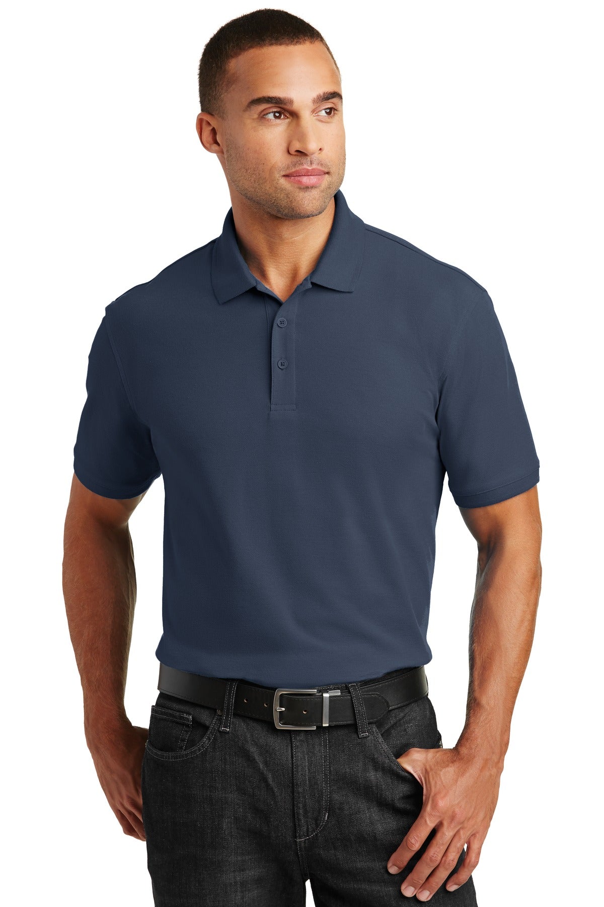 Custom Logo Port Authority ®  Core Classic Pique Polo. K100