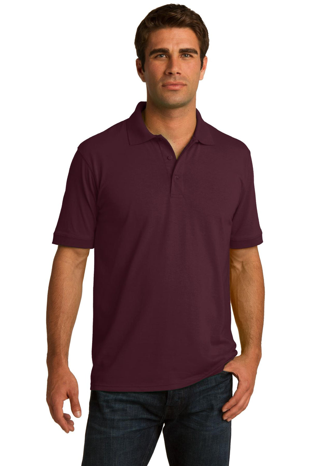 Custom Logo Port & Co ™  Core Blend Jersey Knit Polo. KP55