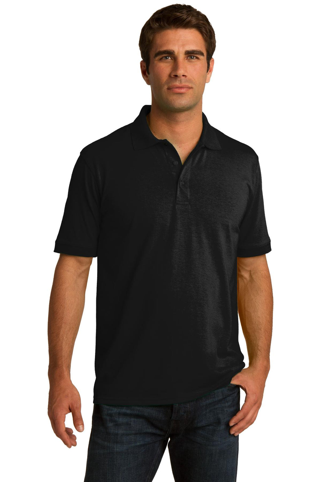 Custom Logo Port & Co ™  Core Blend Jersey Knit Polo. KP55