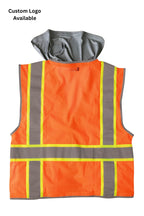 Sunshade Attached Class 2 Hi-Vis Safety Vest