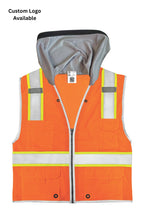 Sunshade Attached Class 2 Hi-Vis Safety Vest