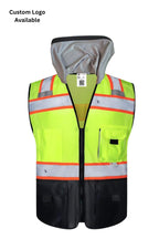 Sunshade Attached Surveyor Class II Hi-Vis Safety Vest