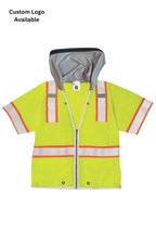 Sunshade Attached Class 3 Hi-Vis Safety Vest