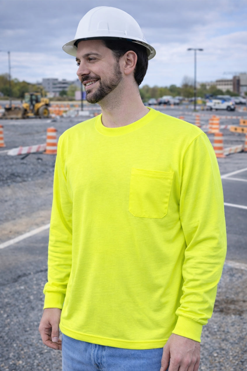 hi vis dri fit long sleeve
