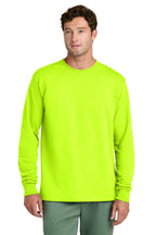 Custom Logo Port & Co ™  Long Sleeve Core Cotton Tee. PC54LS