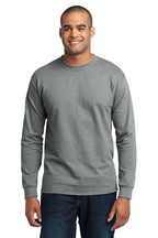Custom Logo Port & Co ™  Long Sleeve Core Blend Tee. PC55LS