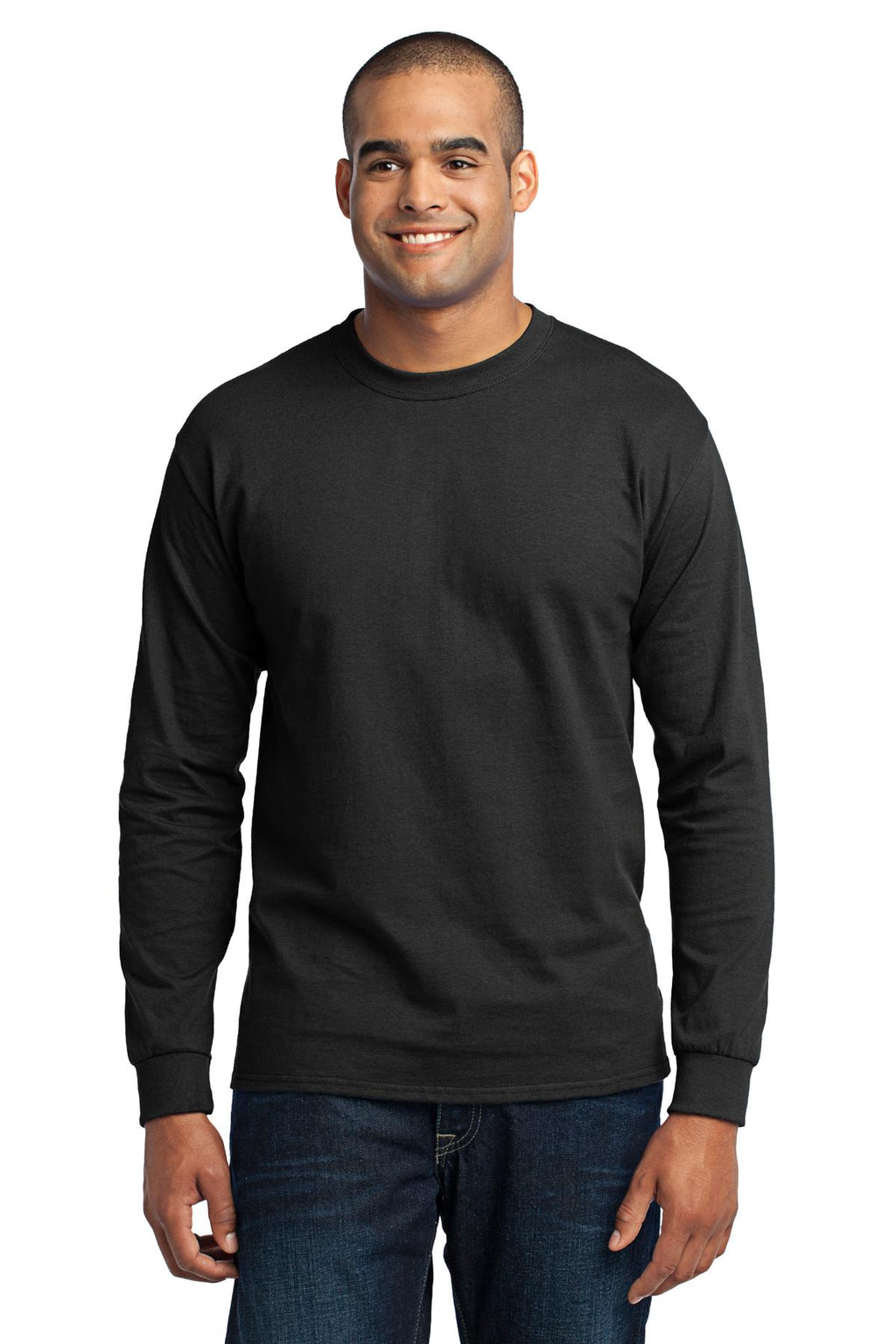 Custom Logo Port & Co ™  Long Sleeve Core Blend Tee. PC55LS
