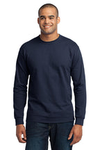 Custom Logo Port & Co ™  Long Sleeve Core Blend Tee. PC55LS