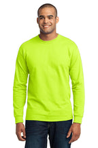 Custom Logo Port & Co ™  Long Sleeve Core Blend Tee. PC55LS