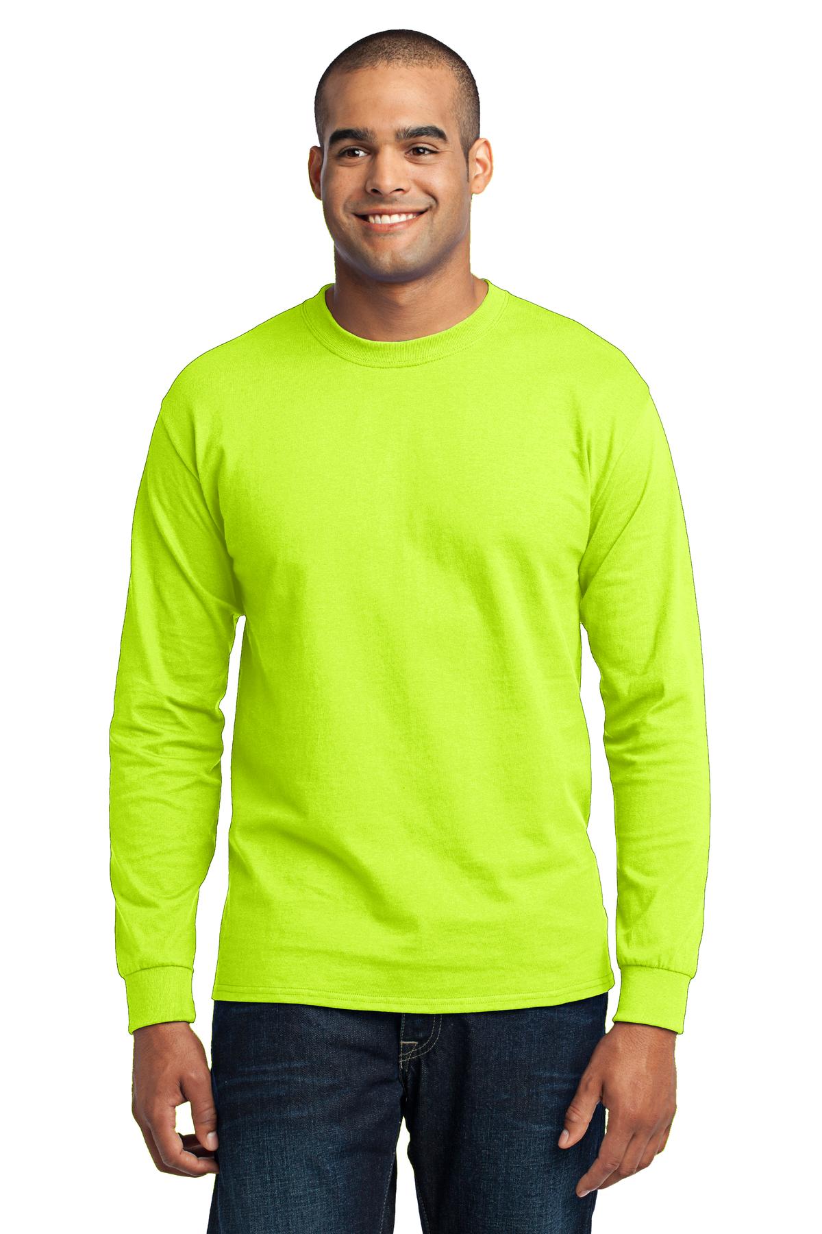 Custom Logo Port & Co ™  Long Sleeve Core Blend Tee. PC55LS