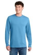 Custom Logo Port & Co ®  Long Sleeve Core Blend Tee. PC55LS