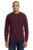 Custom Logo Port & Co ™  Long Sleeve Core Blend Tee. PC55LS