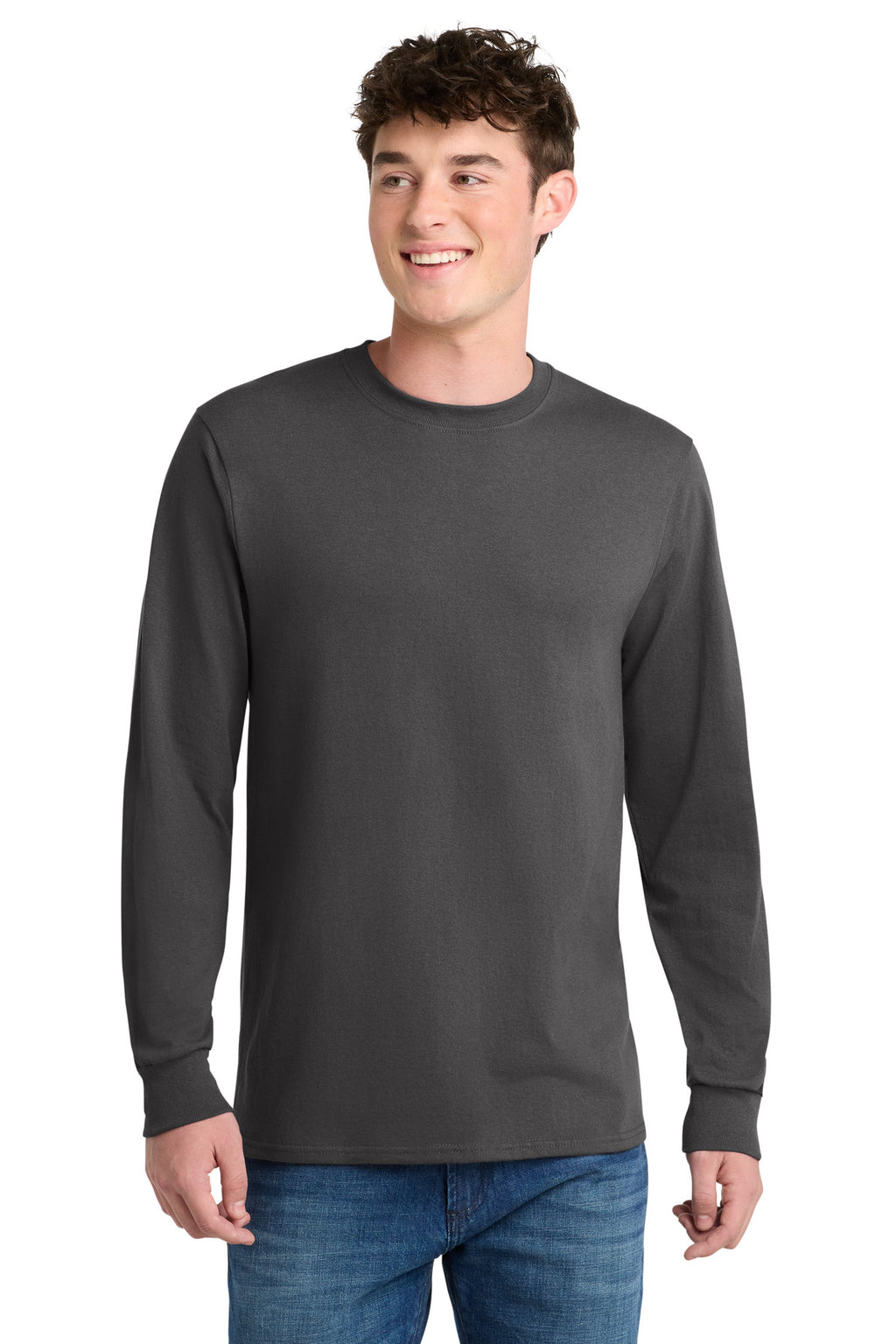Custom Logo Port & Co ®  Long Sleeve Core Blend Tee. PC55LS