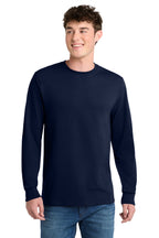 Custom Logo Port & Co ®  Long Sleeve Core Blend Tee. PC55LS