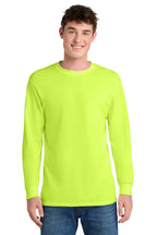 Custom Logo Port & Co ®  Long Sleeve Core Blend Tee. PC55LS