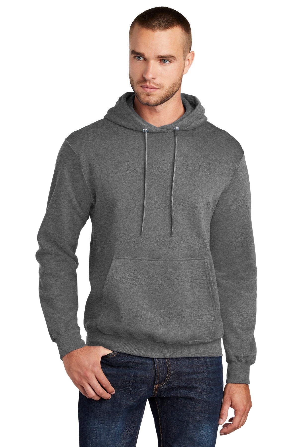 Custom Logo Port & Co ™  Core Fleece Pullover Hooded Sweatshirt. PC78H