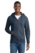 Custom Logo Port & Co ™  Core Fleece Full-Zip Hooded Sweatshirt. PC78ZH
