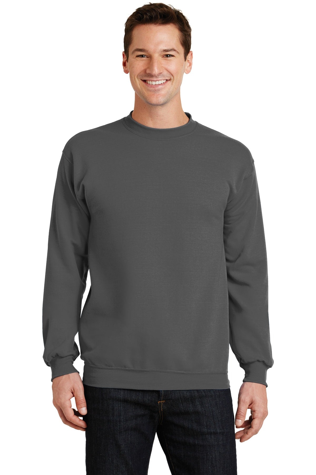 Custom Logo Port & Co ™  Core Fleece Crewneck Sweatshirt. PC78