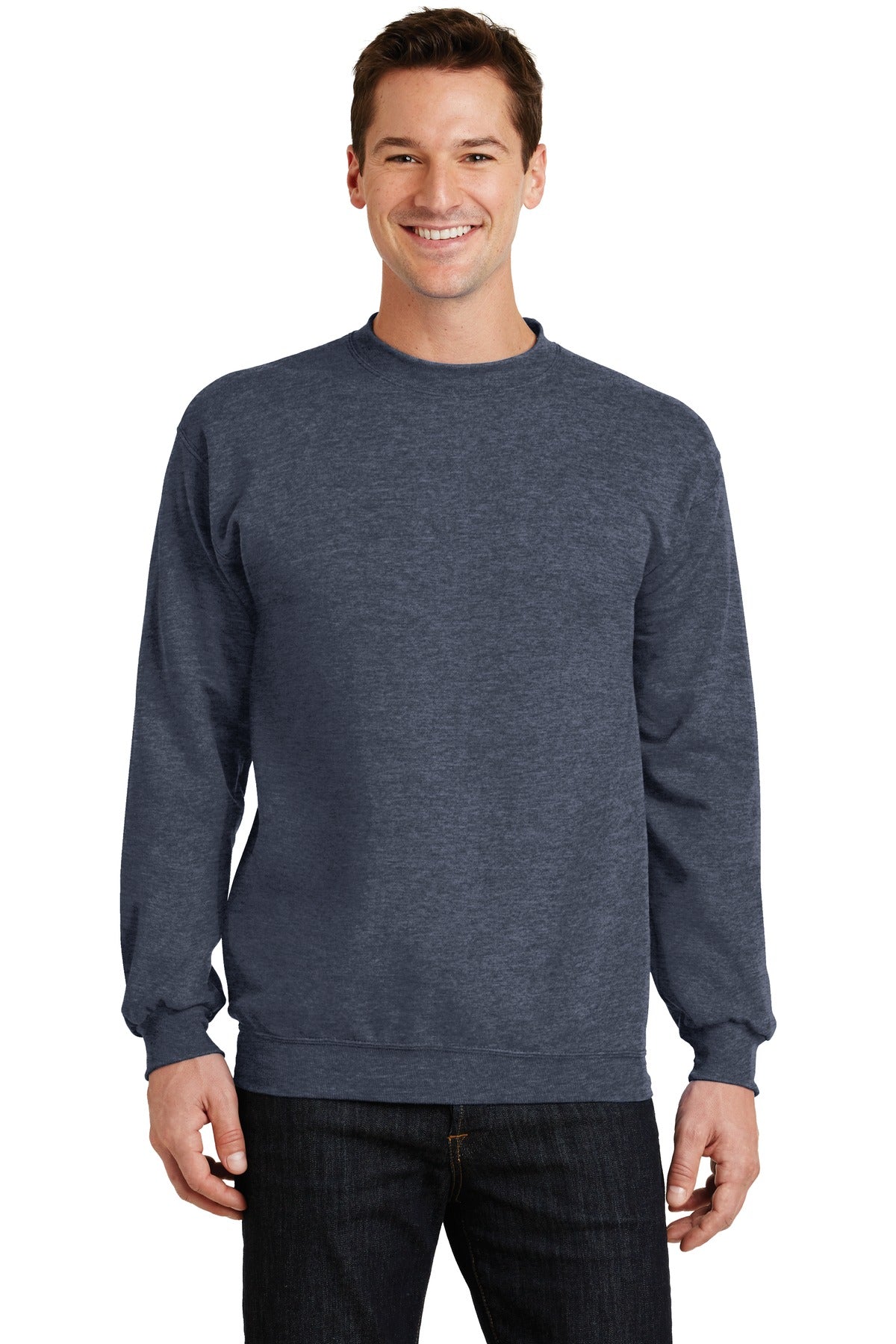 Custom Logo Port & Co ™  Core Fleece Crewneck Sweatshirt. PC78
