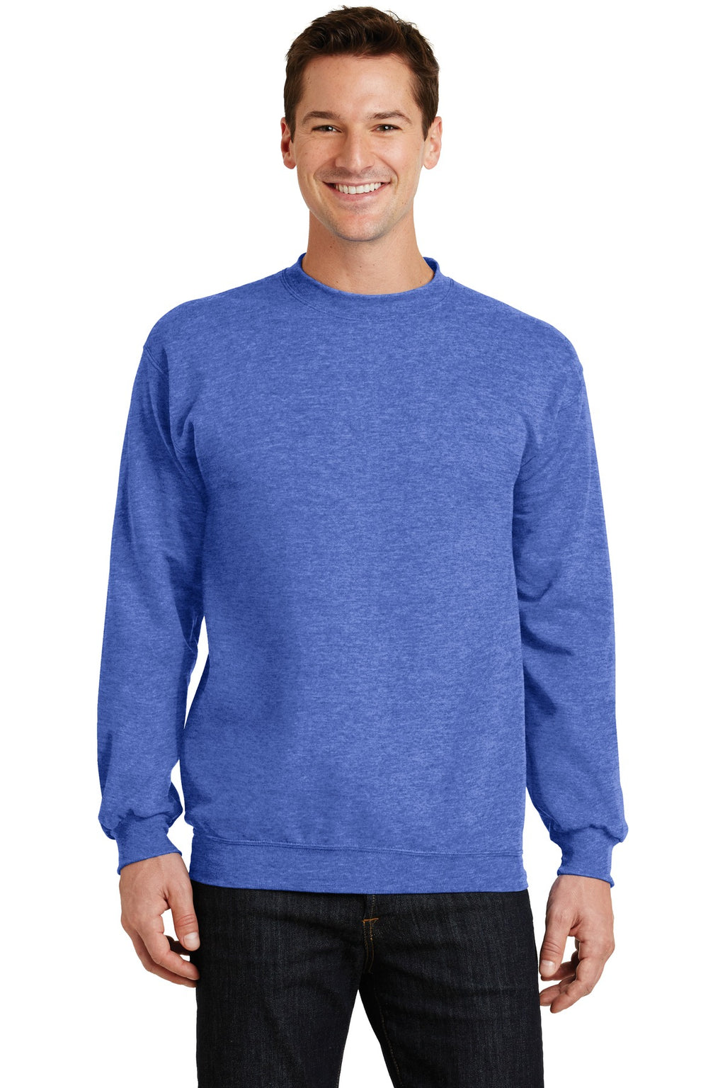Custom Logo Port & Co ™  Core Fleece Crewneck Sweatshirt. PC78