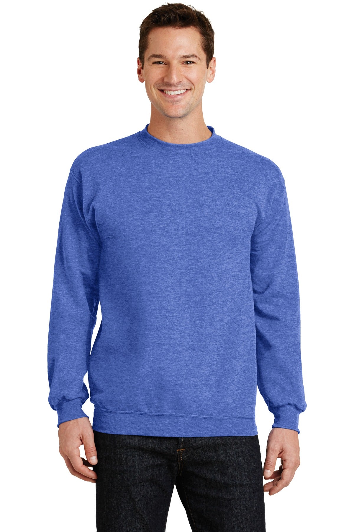 Custom Logo Port & Co ™  Core Fleece Crewneck Sweatshirt. PC78