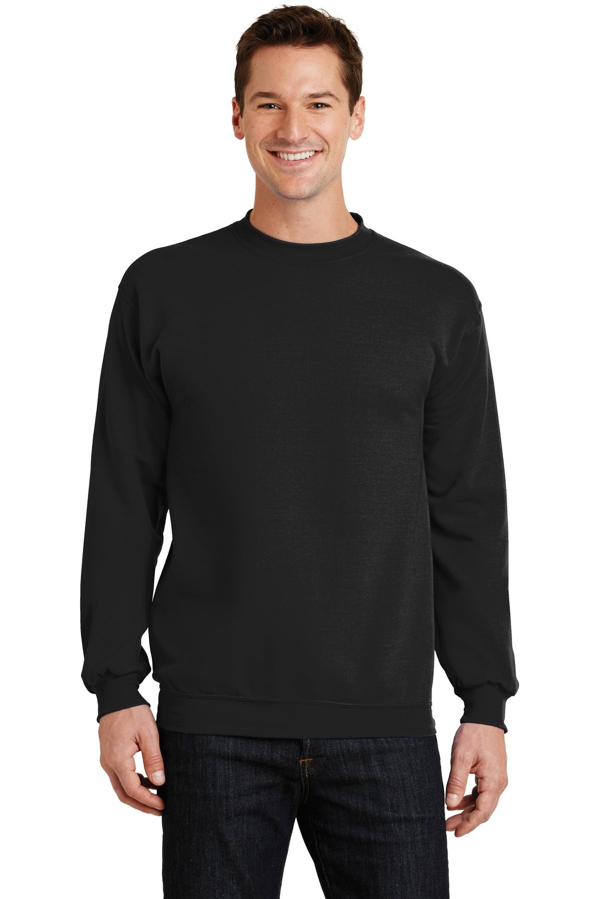 Custom Logo Port & Co ™  Core Fleece Crewneck Sweatshirt. PC78