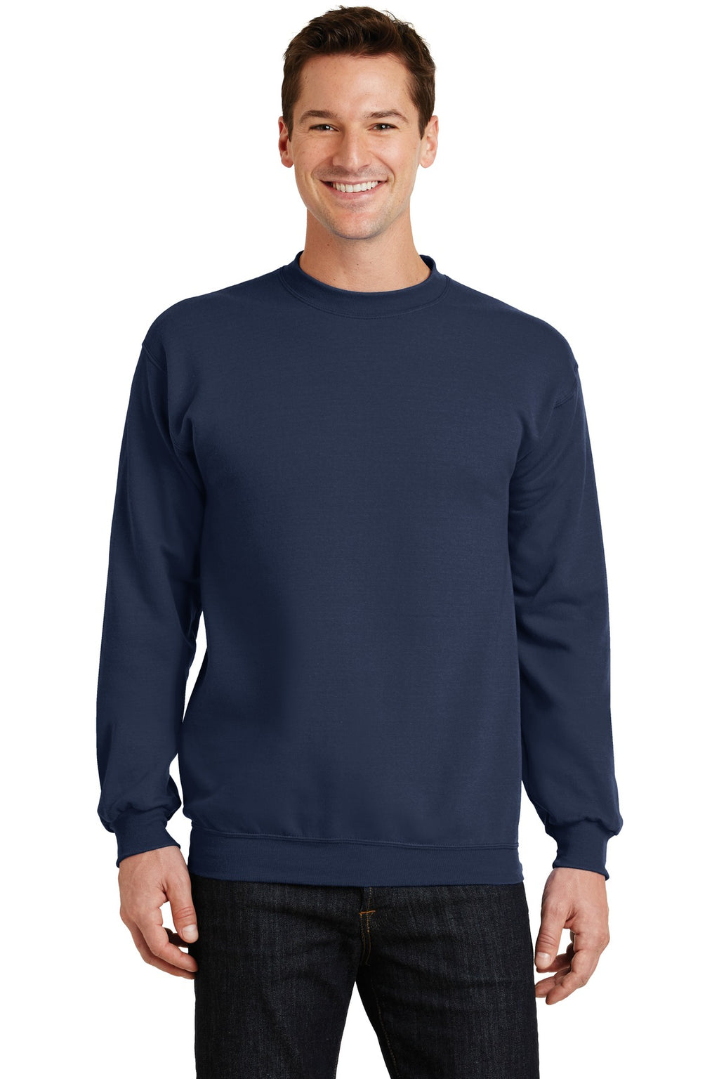 Custom Logo Port & Co ™  Core Fleece Crewneck Sweatshirt. PC78