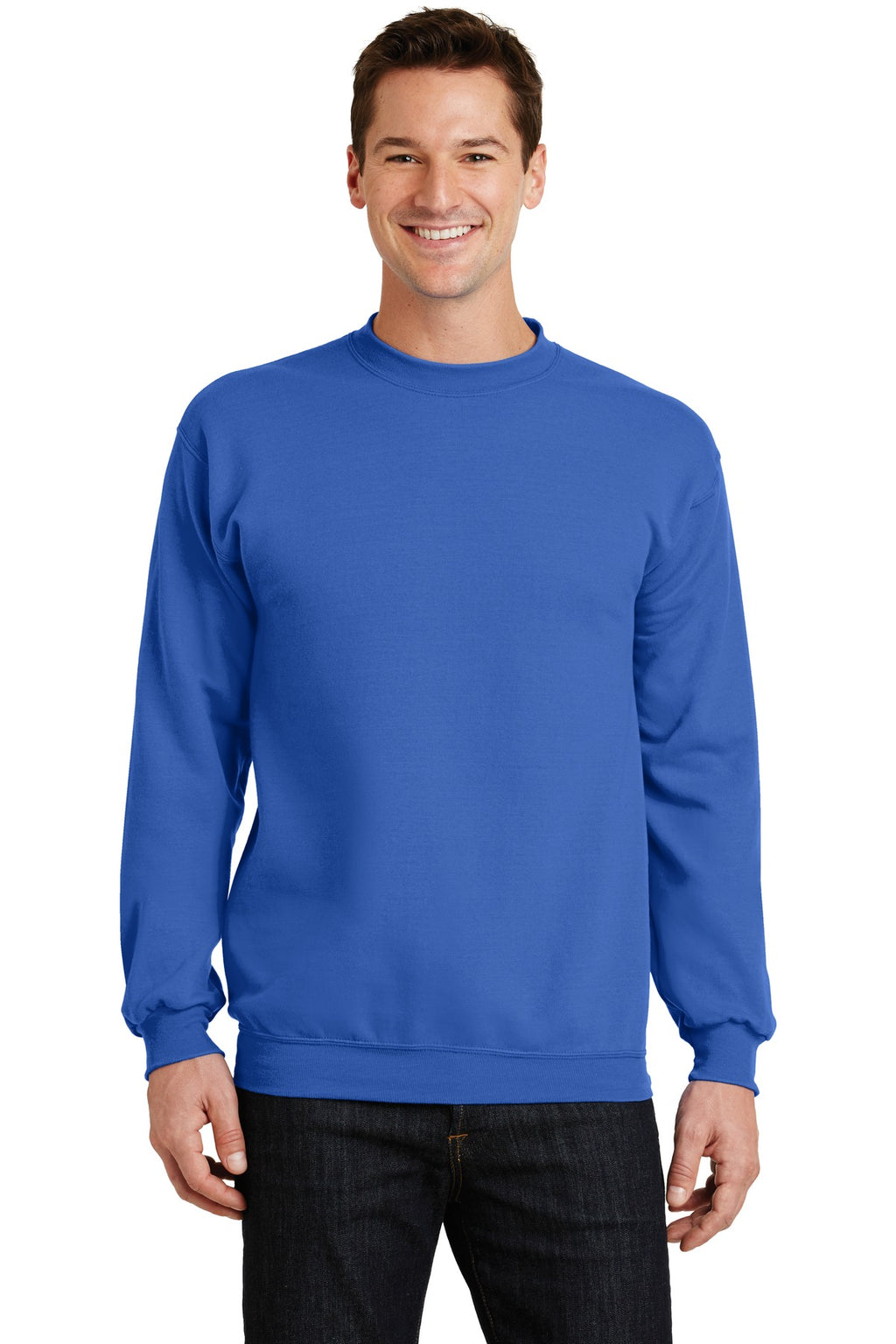 Custom Logo Port & Co ™  Core Fleece Crewneck Sweatshirt. PC78