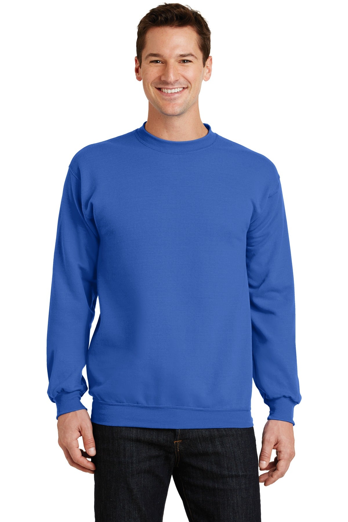 Custom Logo Port & Co ™  Core Fleece Crewneck Sweatshirt. PC78