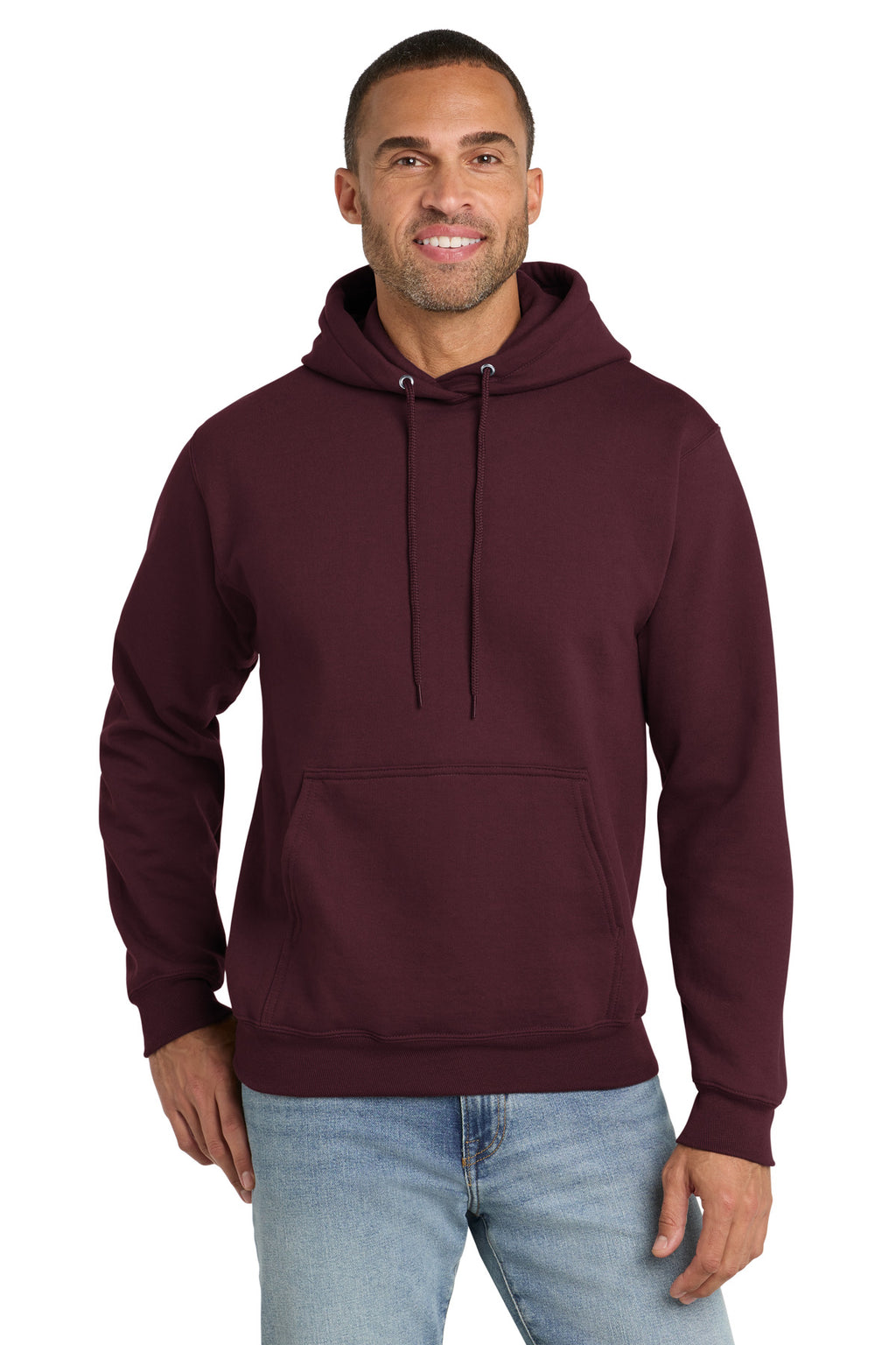 Custom Logo Port & Co ™  Essential Fleece Pullover Hooded Sweatshirt.  PC90H