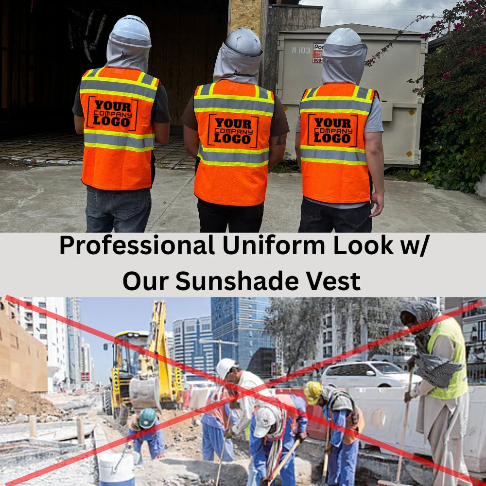 Sunshade Attached Hi-Vis Vest