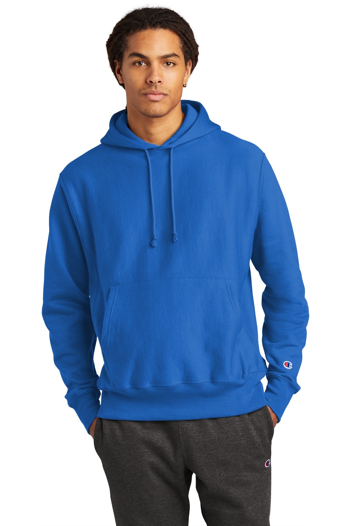 Custom Logo Champion  ®   Reverse Weave  ®   Hooded Sweatshirt S101