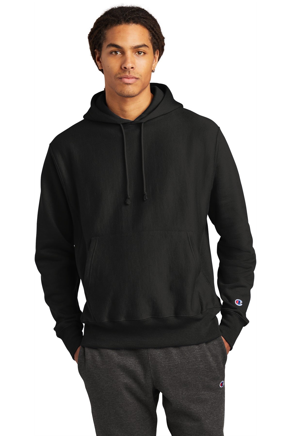 Custom Logo Champion  ®   Reverse Weave  ®   Hooded Sweatshirt S101