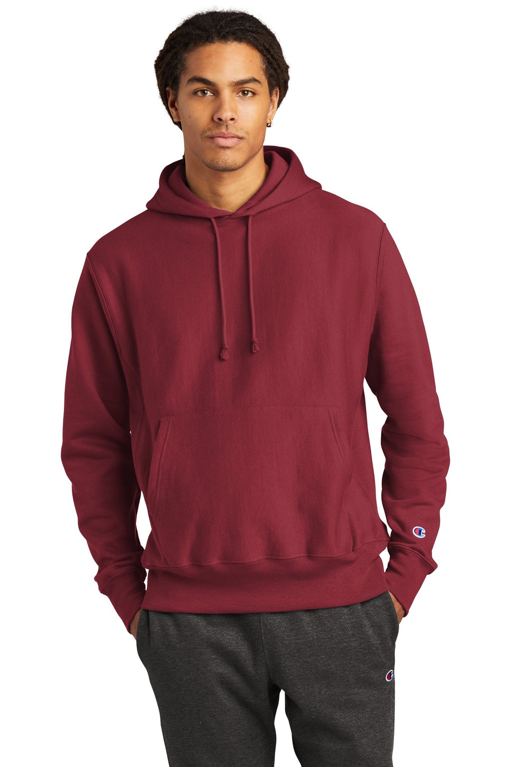 Custom Logo Champion  ®   Reverse Weave  ®   Hooded Sweatshirt S101