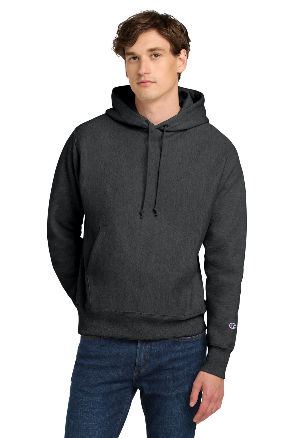 Custom Logo Champion  ®   Reverse Weave  ®   Hooded Sweatshirt S101